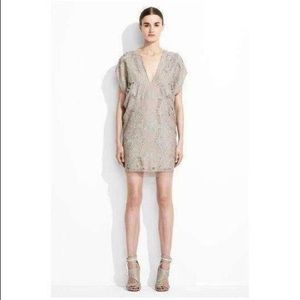 BCBGMaxAzria Runway Freja Taupe Mini Dress